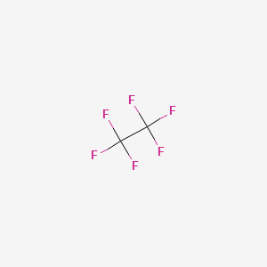molecular formula C2F6 B1207929 Hexafluoroethane CAS No. 76-16-4