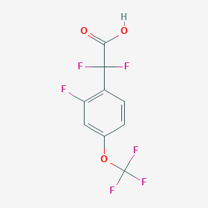 2,2-Difluoro-2-(2-fluoro-4-(trifluoromethoxy)phenyl)acetic acid