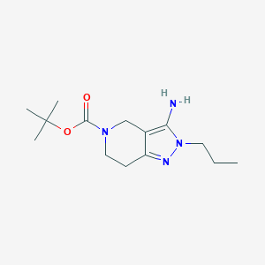 tert-Butyl 3-amino-2-propyl-2H,4H,5H,6H,7H-pyrazolo[4,3-c]pyridine-5-carboxylate