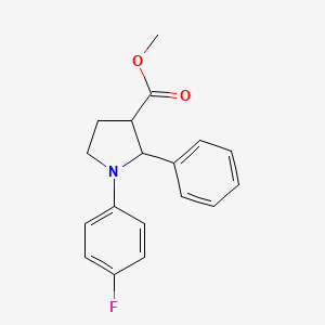 Methyl 1-(4-fluorophenyl)-2-phenylpyrrolidine-3-carboxylate