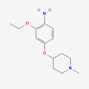 2-Ethoxy-4-[(1-methylpiperidin-4-yl)oxy]aniline