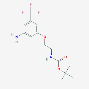 tert-Butyl (2-(3-amino-5-(trifluoromethyl)phenoxy)ethyl)carbamate