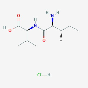 molecular formula C11H23ClN2O3 B12079440 H-Ile-Val-OH.HCl 