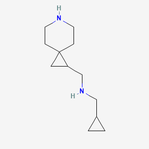 molecular formula C12H22N2 B12079549 {6-Azaspiro[2.5]octan-1-ylmethyl}(cyclopropylmethyl)amine 