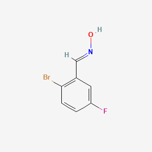 molecular formula C7H5BrFNO B12079570 2-Bromo-5-fluorobenzaldehyde oxime 