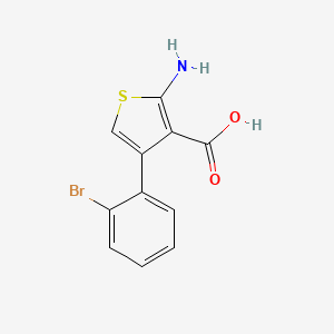 2-Amino-4-(2-bromophenyl)thiophene-3-carboxylic acid