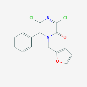 B120796 1-Furfuryl-3,5-dichloro-6-phenylpyrazinone CAS No. 151936-23-1