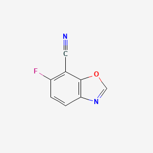 7-Benzoxazolecarbonitrile, 6-fluoro-