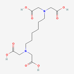 molecular formula C14H24N2O8 B1207964 1,6-二氨基己烷-N,N,N',N'-四乙酸 CAS No. 1633-00-7