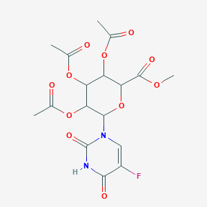 Methyl 3,4,5-triacetyloxy-6-(5-fluoro-2,4-dioxopyrimidin-1-yl)oxane-2-carboxylate