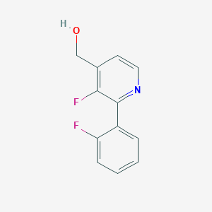 molecular formula C12H9F2NO B12079673 3-Fluoro-2-(2-fluorophenyl)pyridine-4-methanol 