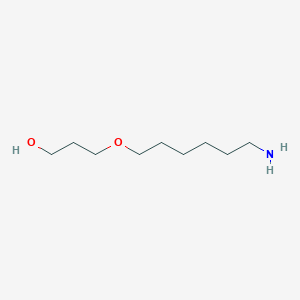 molecular formula C9H21NO2 B12079683 3-((6-Aminohexyl)oxy)propan-1-ol 