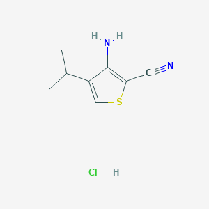 3-Amino-4-isopropylthiophene-2-carbonitrile hydrochloride