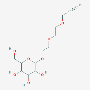 (2R,3S,4S,5R,6R)-2-(hydroxymethyl)-6-{2-[2-(prop-2-yn-1-yloxy)ethoxy]ethoxy}oxane-3,4,5-triol