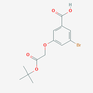 3-Bromo-5-(2-(tert-butoxy)-2-oxoethoxy)benzoic acid