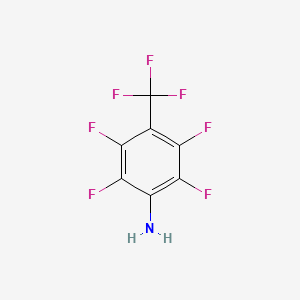 molecular formula C7H2F7N B1207986 2,3,5,6-Tetrafluoro-4-(trifluoromethyl)aniline CAS No. 651-83-2