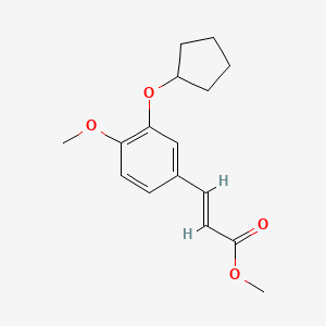 Methyl 3-[3-(cyclopentyloxy)-4-methoxyphenyl]acrylate