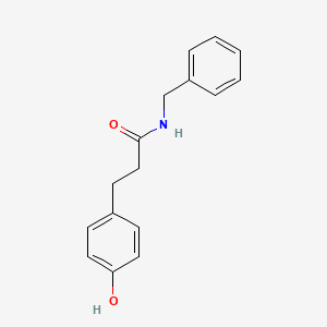 molecular formula C16H17NO2 B1207987 3-(4-Hydroxyphenyl)-N-benzylpropionamide CAS No. 74454-78-7