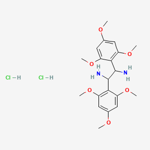 molecular formula C20H30Cl2N2O6 B12079904 (1R,2R)-1,2-Bis(2,4,6-trimethoxyphenyl)ethylenediamine Dihydrochloride 