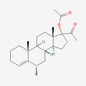 molecular formula C24H36O3 B1207996 Anagestone acetate CAS No. 3137-73-3