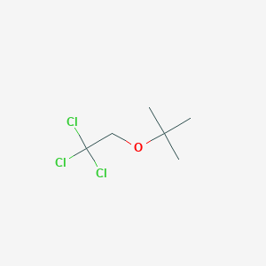 molecular formula C6H11Cl3O B12079991 Propane, 2-methyl-2-(2,2,2-trichloroethoxy)- CAS No. 67967-06-0