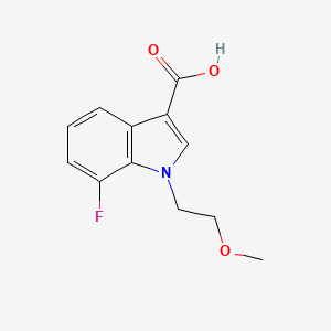 7-fluoro-1-(2-methoxy-ethyl)-1H-indole-3-carboxylic acid