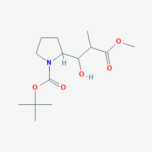 (S)-tert-Butyl 2-((1R,2R)-1-hydroxy-3-methoxy-2-methyl-3-oxopropyl)pyrrolidine-1-carboxylate