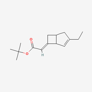 Tert-butyl 2-(3-ethylbicyclo[3.2.0]hept-3-en-6-ylidene)acetate