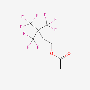 1-Butanol, 4,4,4-trifluoro-3,3-bis(trifluoromethyl)-, 1-acetate