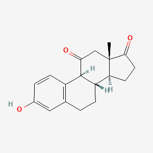 molecular formula C18H20O3 B1208007 3-Hydroxy-9 beta-estra-1,3,5(10)-triene-11,17-dione CAS No. 7533-97-3