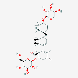 3beta-(alpha-L-Arabinopyranosyloxy)urs-12,18-dien-28-oic acid beta-D-glucopyranosyl ester