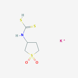 molecular formula C5H8KNO2S3 B120801 3-磺基二硫代氨基甲酸钾 CAS No. 144089-87-2