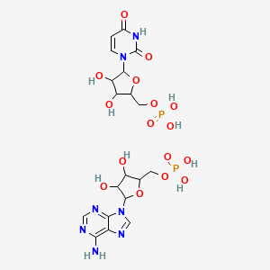 molecular formula C19H27N7O16P2 B12080121 Polyadenylic-polyuridylic acid sodium 