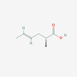 molecular formula C7H12O2 B12080172 (R,E)-2-methylhex-4-enoic acid 