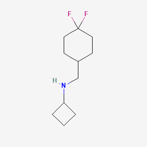 molecular formula C11H19F2N B12080182 N-[(4,4-Difluorocyclohexyl)methyl]cyclobutanamine 