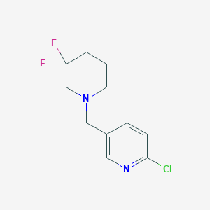 2-Chloro-5-((3,3-difluoropiperidin-1-yl)methyl)pyridine