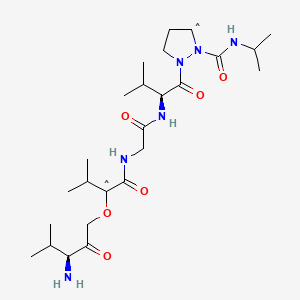 molecular formula C25H44N6O6 B1208021 Elastin polypentapeptide CAS No. 56899-27-5