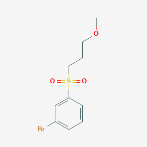 molecular formula C10H13BrO3S B12080283 1-Bromo-3-((3-methoxypropyl)sulfonyl)benzene 