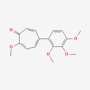 molecular formula C17H18O5 B1208030 2-Methoxy-5-(2',3',4'-trimethoxyphenyl)tropone CAS No. 60423-21-4