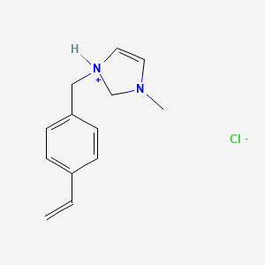 1-[(4-Ethenylphenyl)methyl]-3-methyl-2,3-dihydro-1H-imidazol-1-ium chloride