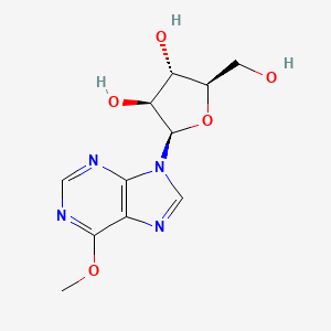 molecular formula C11H14N4O5 B1208038 6-Methoxypurine arabinoside CAS No. 91969-06-1