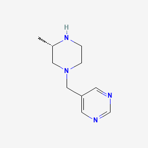 5-{[(3S)-3-methylpiperazin-1-yl]methyl}pyrimidine