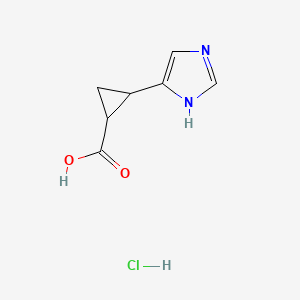 2-(1H-imidazol-4-yl)cyclopropane-1-carboxylic acid hydrochloride