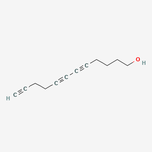 molecular formula C12H14O B1208041 5,7,11-Dodecatriyn-1-ol CAS No. 76379-66-3