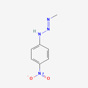 molecular formula C7H8N4O2 B1208042 Triazene, 3-methyl-1-(p-nitrophenyl)- CAS No. 40643-39-8