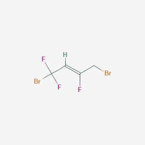 molecular formula C4H3Br2F3 B12080430 (Z)-1,4-dibromo-1,1,3-trifluorobut-2-ene 