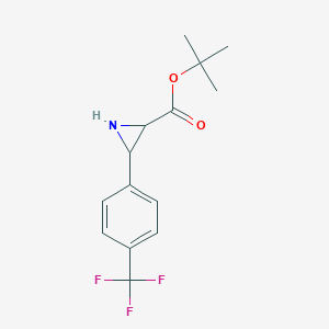 tert-Butyl (2R,3R)-3-(4-(trifluoromethyl)phenyl)aziridine-2-carboxylate