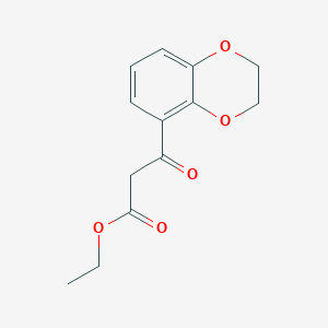 Ethyl 3-(2,3-dihydrobenzo[b][1,4]dioxin-5-yl)-3-oxopropanoate