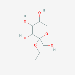 molecular formula C8H16O6 B12080472 Ethyl b-D-fructopyranoside 