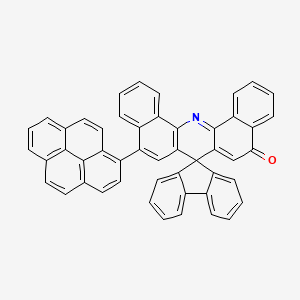 molecular formula C49H27NO B12080483 9-(Pyren-1-yl)-5H-spiro[dibenzo[c,h]acridine-7,9'-fluoren]-5-one 